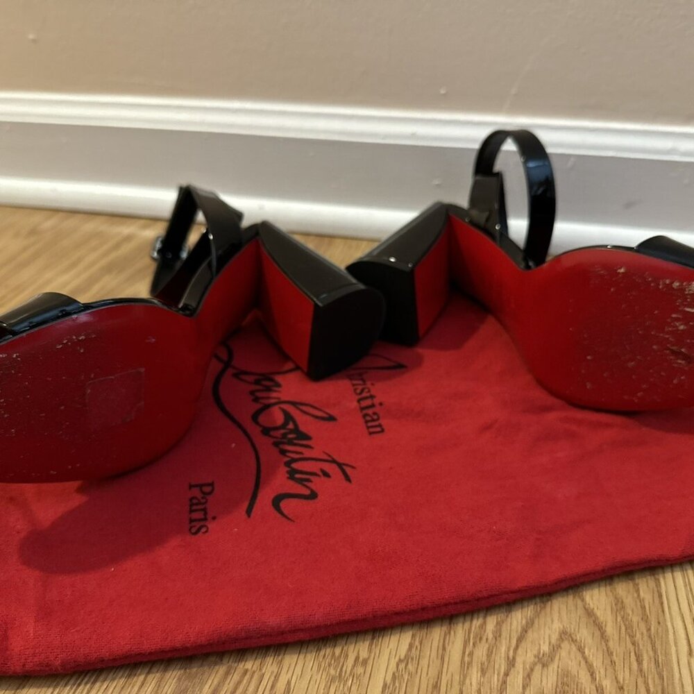Christian Louboutin Miss Sabina Red Sole Ankle-Strap Sandals - Picture 5 of 7